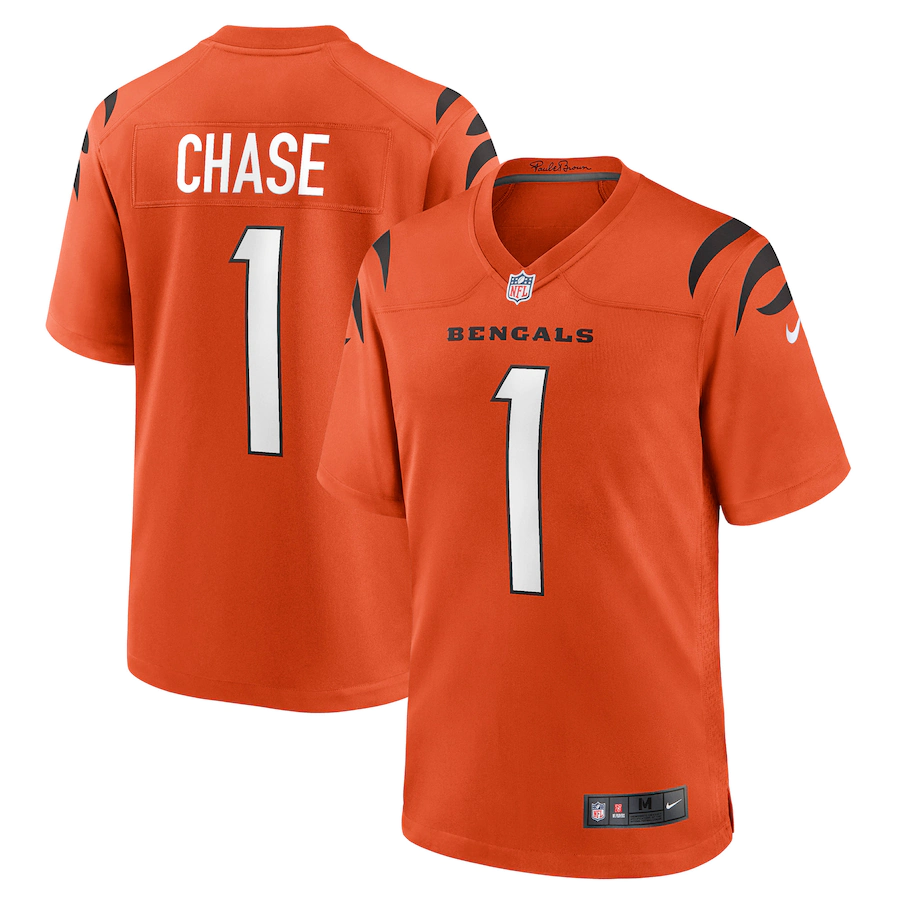 Cincinnati Bengals Ja'Marr Chase Nike Game Jersey-Orange
