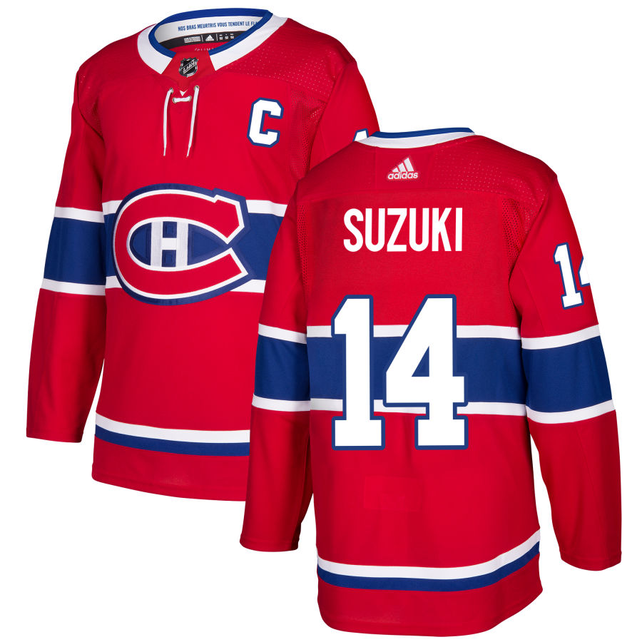 Montreal Canadiens Nick Suzuki Adidas Authentic Jersey-Home