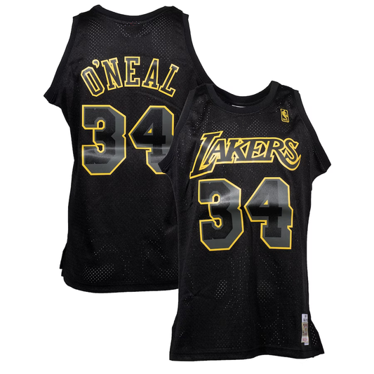 LA Lakers Shaquille O'Neal Mitchell & Ness Dynamic Swingman Jersey-Black