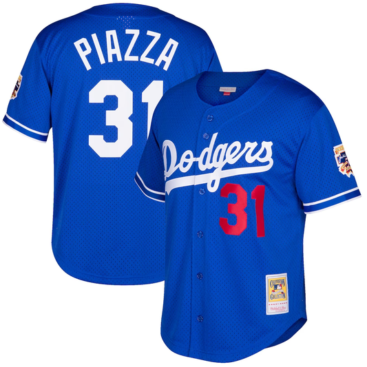 LA Dodgers Mike Piazza Cooperstown Mitchell & Ness BP Jersey - Royal