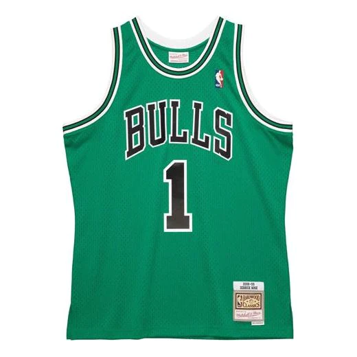 Chicago Bulls Derrick Rose Mitchell and Ness Swingman Jersey - Green
