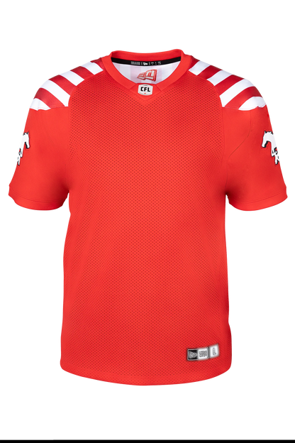 Calgary Stampeders New Era Replica Home Jersey- Red