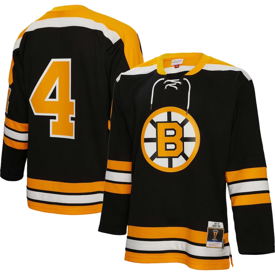 Boston Bruins Bobby Orr Mitchell & Ness Jersey-1971 Black