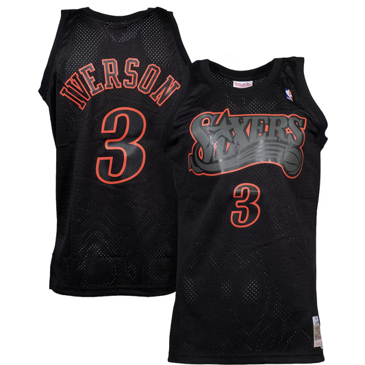 Philadelphia 76ers Allen Iverson Mitchell & Ness Dynamic Swingman Jersey-Black