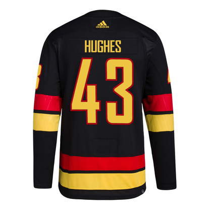 Vancouver Canucks Quinn Hughes Adidas Authentic Pro- New Skate Third  Jersey