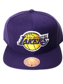Los angles lakers mitchell & ness snap back NBA hat