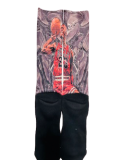 Michael Jordan Custom Socks - Dunking Graphic