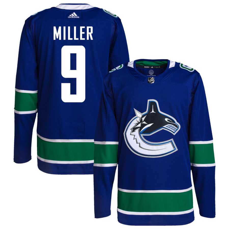 Vancouver Canucks JT Miller Adidas Authentic Pro Jersey-Home