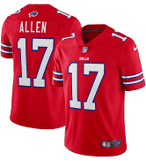 Buffalo Bills Josh Allen Nike Limited Jersey-Red