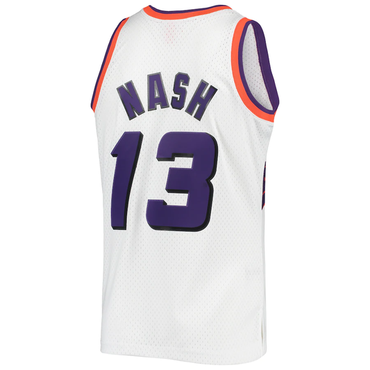 Phoenix Suns Steve Nash Mitchell and Ness Jersey 1996-97- White