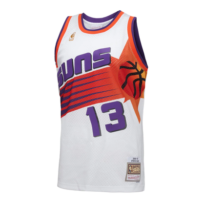 Phoenix Suns Steve Nash Mitchell and Ness Jersey 1996-97- White