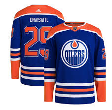Edmonton Oilers Leon Draisaitl Adidas Authentic Pro Jersey-Home