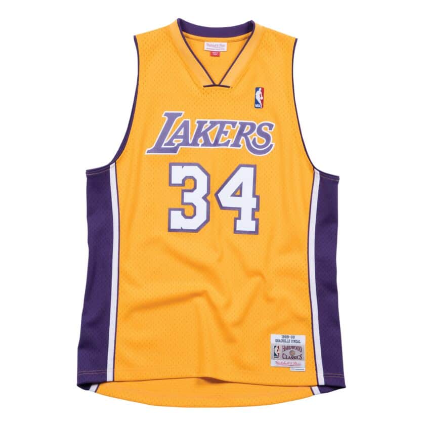 Los Angeles Lakers Shaquille O'Neal Mitchell and Ness Swingman Jersey - Home (1999/00)