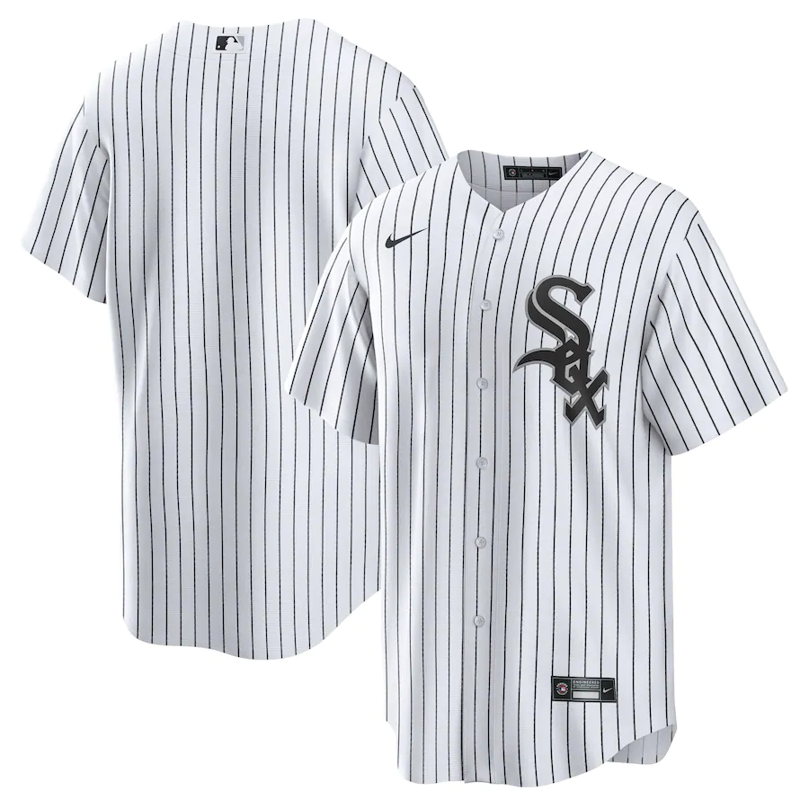 Chicago White Sox Nike Official Home MLB Jersey - White Pinstripe