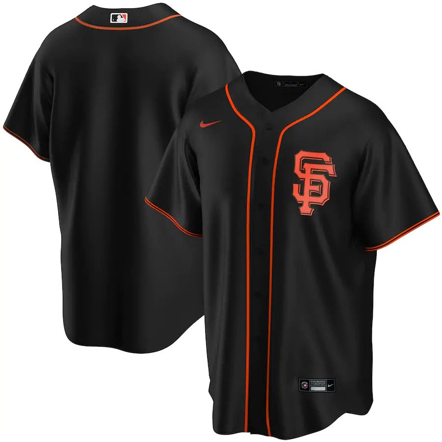 San Francisco Giants Nike Official Alternate MLB Jersey - Black