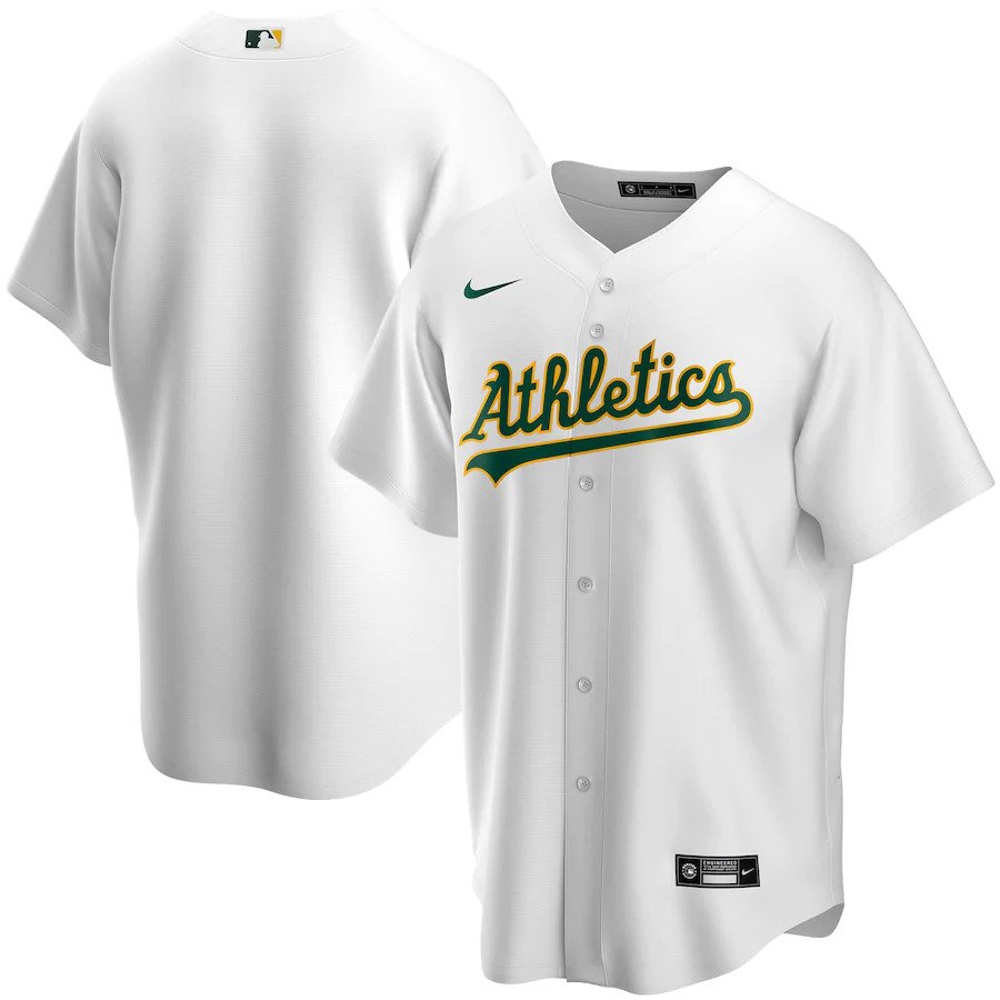 Oakland Athletics Nike Official Home MLB Jersey - White