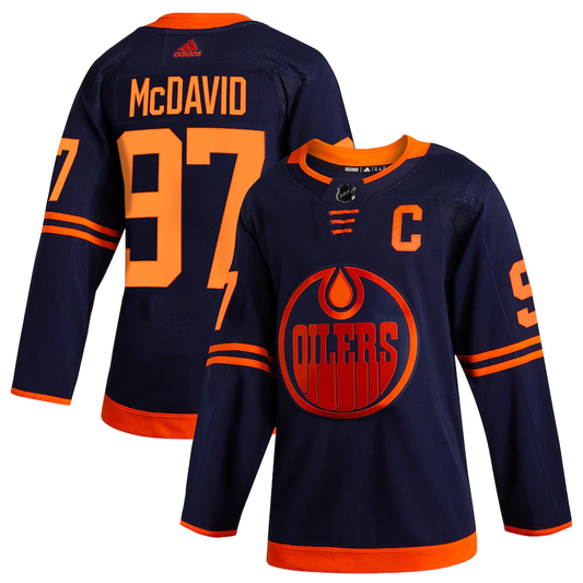 Edmonton Oilers Connor McDavid Adidas Authentic NHL Jersey - Alternate