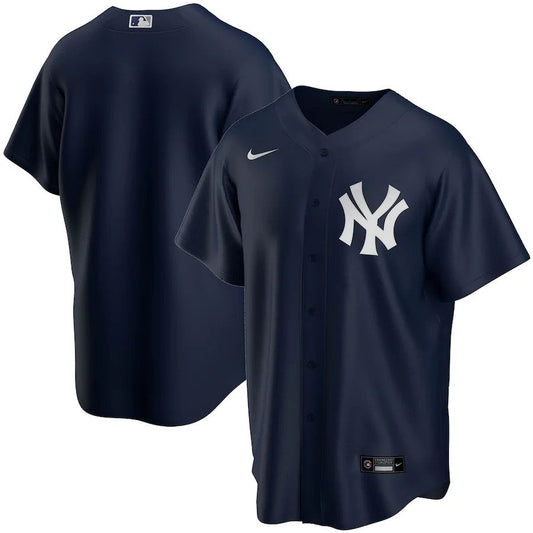 NY, New York Yankees Nike Official Alternate Jersey - Navy