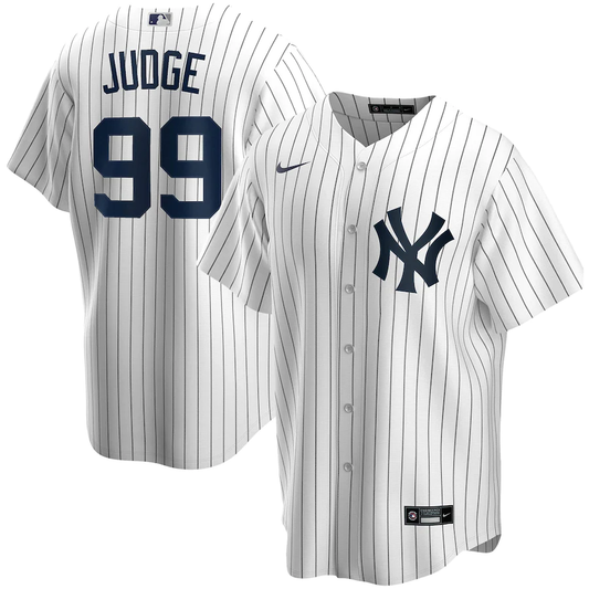 Aaron Judge New York Yankees Nike Official MLB Jersey - White Pinstripe