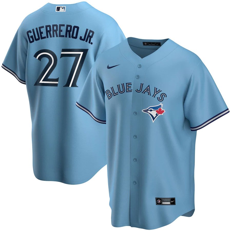 Vladimir Guerrero Jr Toronto Blue Jays Nike Official MLB Jersey - Powder Blue