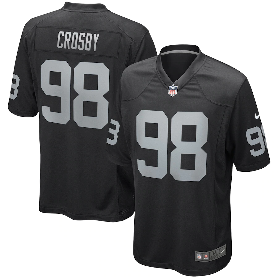 Las Vegas Raiders Maxx Crosby Nike Limited Jersey - Black