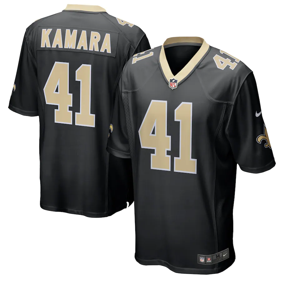 New Orleans Saints Alvin Kamara Nike Game Jersey - Black