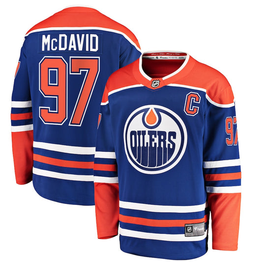 Edmonton Oilers Fanatics Connor Mcdavid Jersey - Navy Blue
