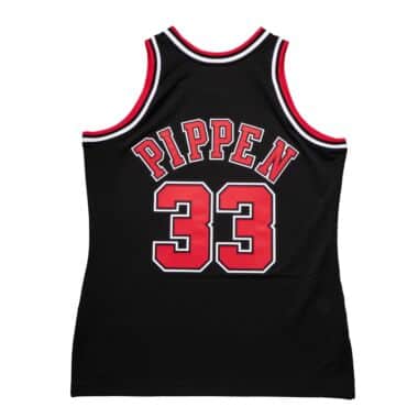 Chicago Bulls Scottie Pippen Mitchell and Ness Swingman Jersey - Alternate Black (1997/98)