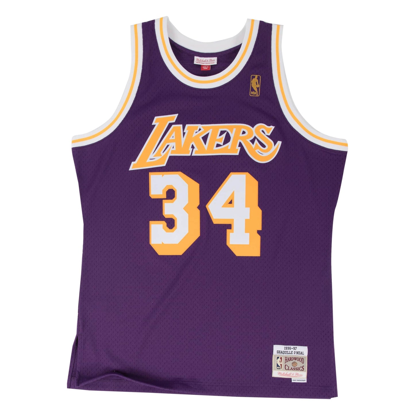 Los Angeles Lakers Shaquille O'Neal Mitchell and Ness Swingman Jersey - Purple (1996-97)