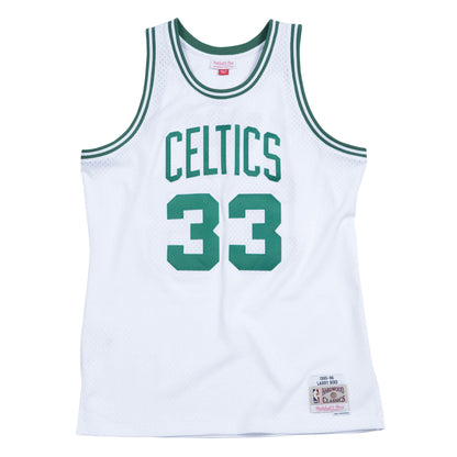 Boston Celtics Larry Bird Mitchell and Ness Swingman Jersey - White