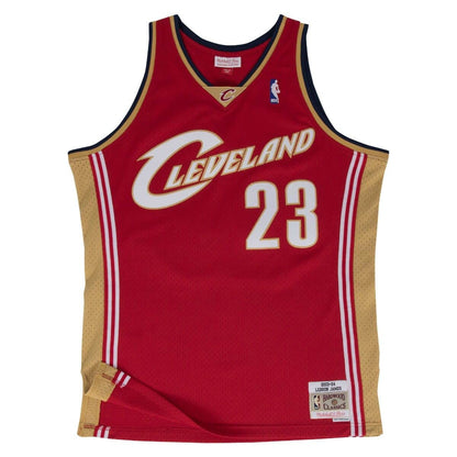 Cleveland Cavaliers Lebron James Mitchell & Ness Swingman Jersey - Red (2003-04)