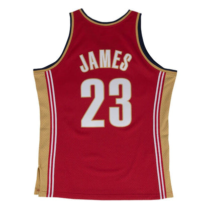 Cleveland Cavaliers Lebron James Mitchell & Ness Swingman Jersey - Red (2003-04)