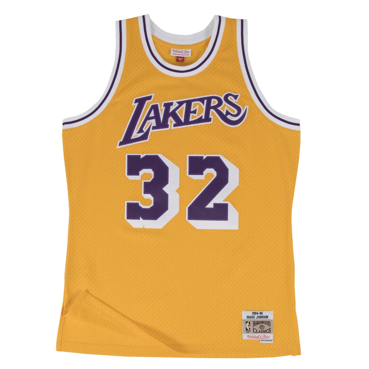 Los Angeles Lakers Magic Johnson Mitchell and Ness Swingman Jersey - Gold
